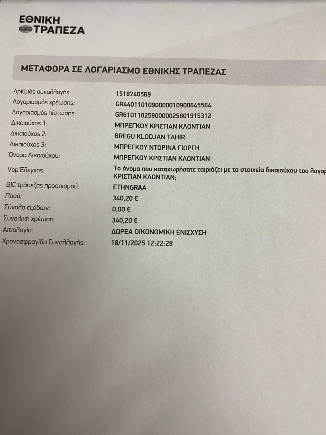 Ανοίξαμε τον κουμπαρά από την έκθεση ζωγραφικής για τον Κριστιάν